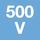 Nominell spänning 500 V