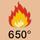 Flamhärdig 650 °C