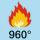 flamhärdig 960 °C