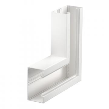Flat vinkel, symmetrisk, neråtgående, dubbel, för installationskanal Rapid 80, typ GA-S70130