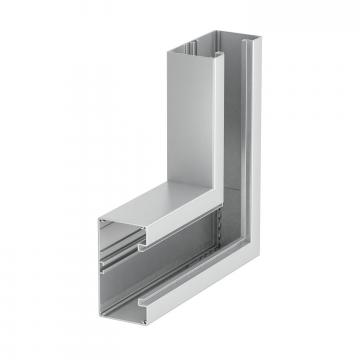 Flat vinkel, symmetrisk, neråtgående, dubbel, för installationskanal Rapid 80, typ GA-S70130