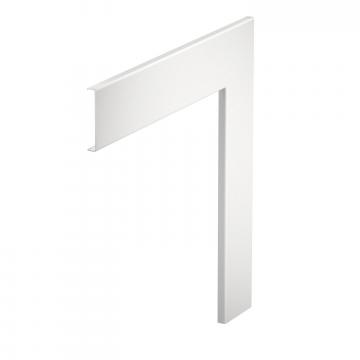 Flatvinkelöverdel, aluminium