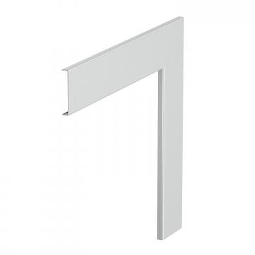Flatvinkelöverdel, aluminium