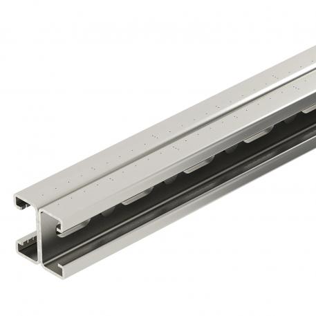 Skena MS4121, slits 22mm, dubbel, A2, hålad 6000 | 41 | 42 | 2 | polerad