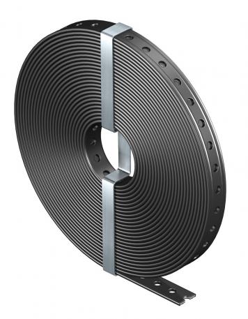 Montageband, perforerat, plastbeklätt 12 | 14 x 3 | 5,2 | svart
