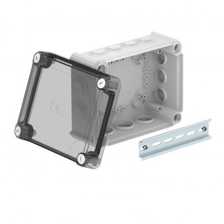 Kopplingsdosa T160, med instickstätning, transparent högt lock
