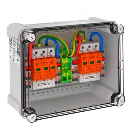 Generatorkopplingslåda typ 1+2 för 2 x 2 strings