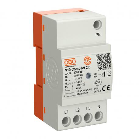 Överspänningsavledare V10 Compact 3+N/PE | 255 | IP20