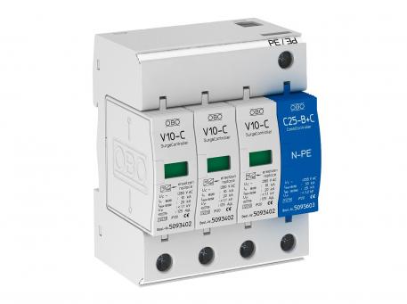 Överspänningsskydd V10 3-polig + NPE 280 V