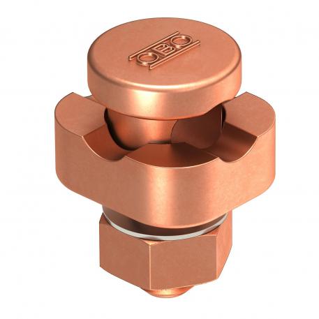 Anslutningsbult rundledare 8–10 mm, 1 anslutning, koppar