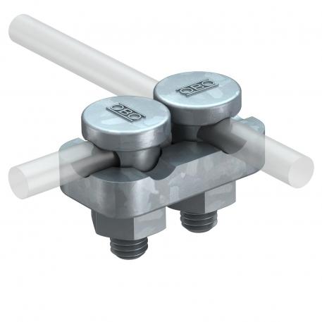 Anslutningsbult rundledare 8–10 mm, 2 anslutning