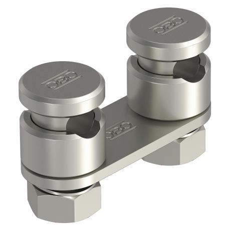 Förbindning Rd 8-10 mm dubbel med tryckplatta