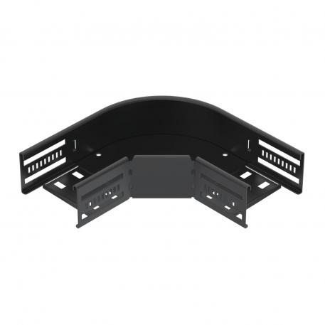 90°-böj 60, svart 100 | Stål | PES135 - Polyester | djupsvart; RAL 9005