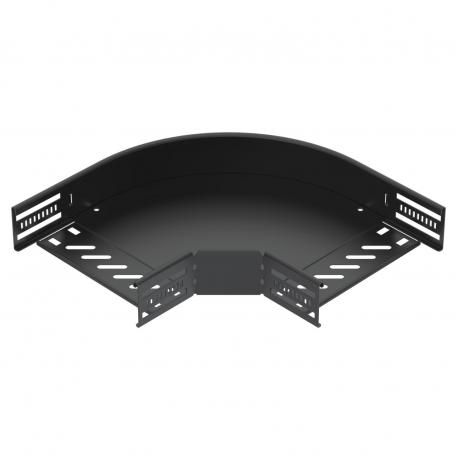 90°-böj 60, svart 200 | Stål | PES135 - Polyester | djupsvart; RAL 9005