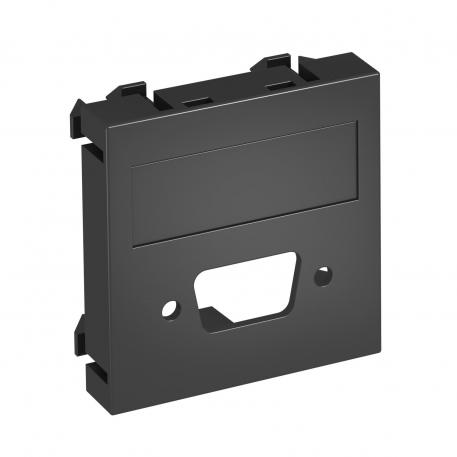 Multimedia lock för VGA/D-Sub9-kontakt, 1 modul, rak utgång rak |  | VGA | svartgrå; RAL 7021