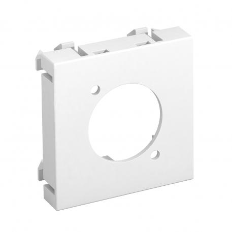 Multimedia lock för XLR-kontakt, 1 modul, rak utgång, helvit  |  | XLR | helvit; RAL 9010