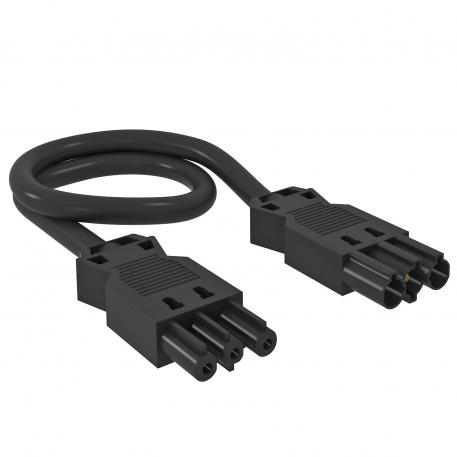 Förbindningsledning 3 ledare, halogenfri, tvärsnitt 2,5 mm², ledningslängd 3 m, svart 3000 | 3 | 2,5