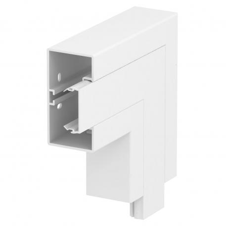 Flat vinkel, neråtgående, för installationskanal Rapid 45-2, typ GK-53100 100 | 53 | helvit; RAL 9010