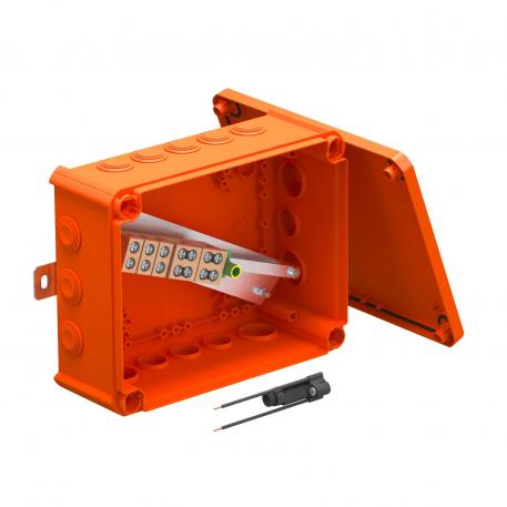 FireBox T250 med instickstätningar, 1 säkringshållare 225x173x86 |  | IP66 | orange; RAL 2003