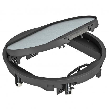 Apparatinsats GESR9 med skjutbar spärr 5 | R9 | grafitsvart; RAL 9011