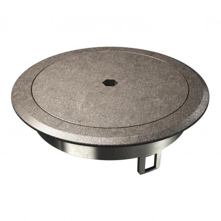Apparatinsats blind med insexkant, GES R2, oxiderad nickel 
